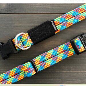 wilderdog adventure rope collar RAINBOW size MEDIUM